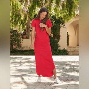 Frank & Eileen Harper Perfect Tee Maxi Dress – Red – XSmall